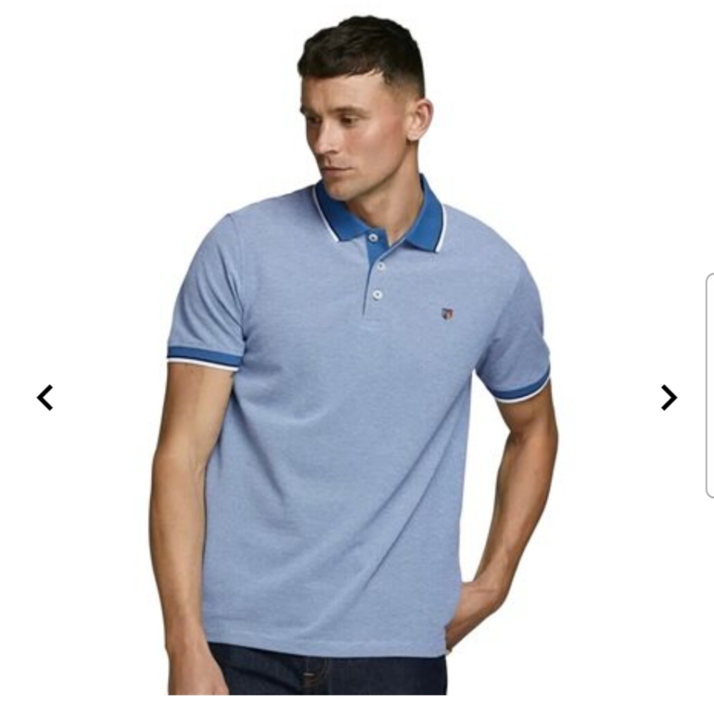 Jack and Jones Bright Cobalt Pique Men's Polo Shirt XL